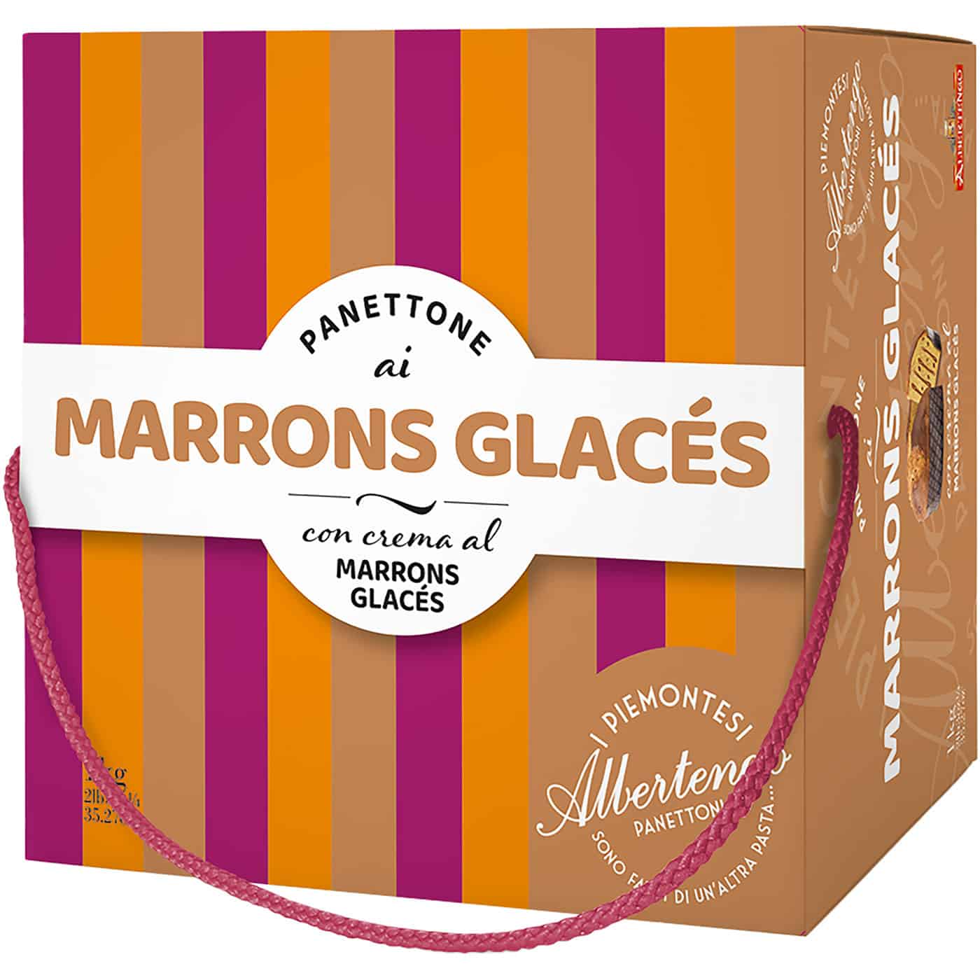 Albertengo, Panettone Astuccio Marrons Glacé farcito