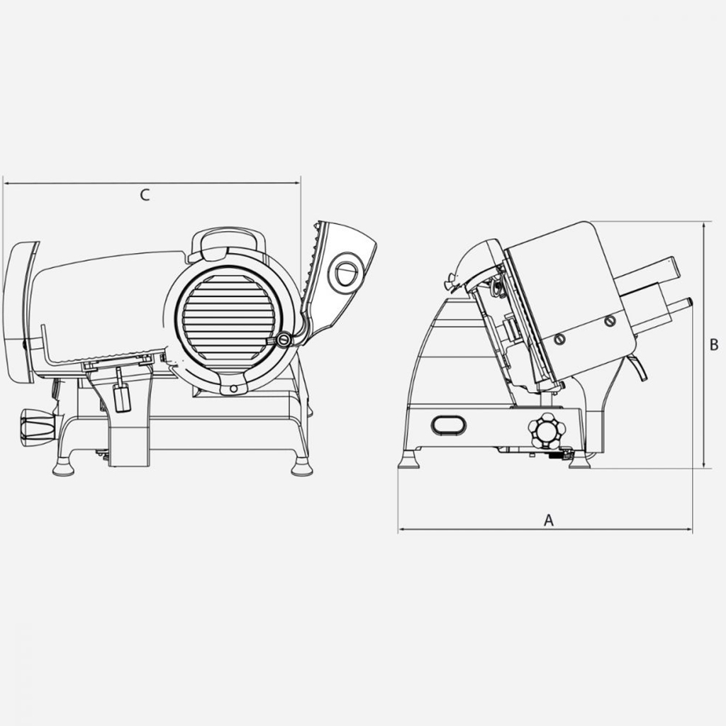 Berkel, Aufschnittmaschine Schwarz, Red Line 250