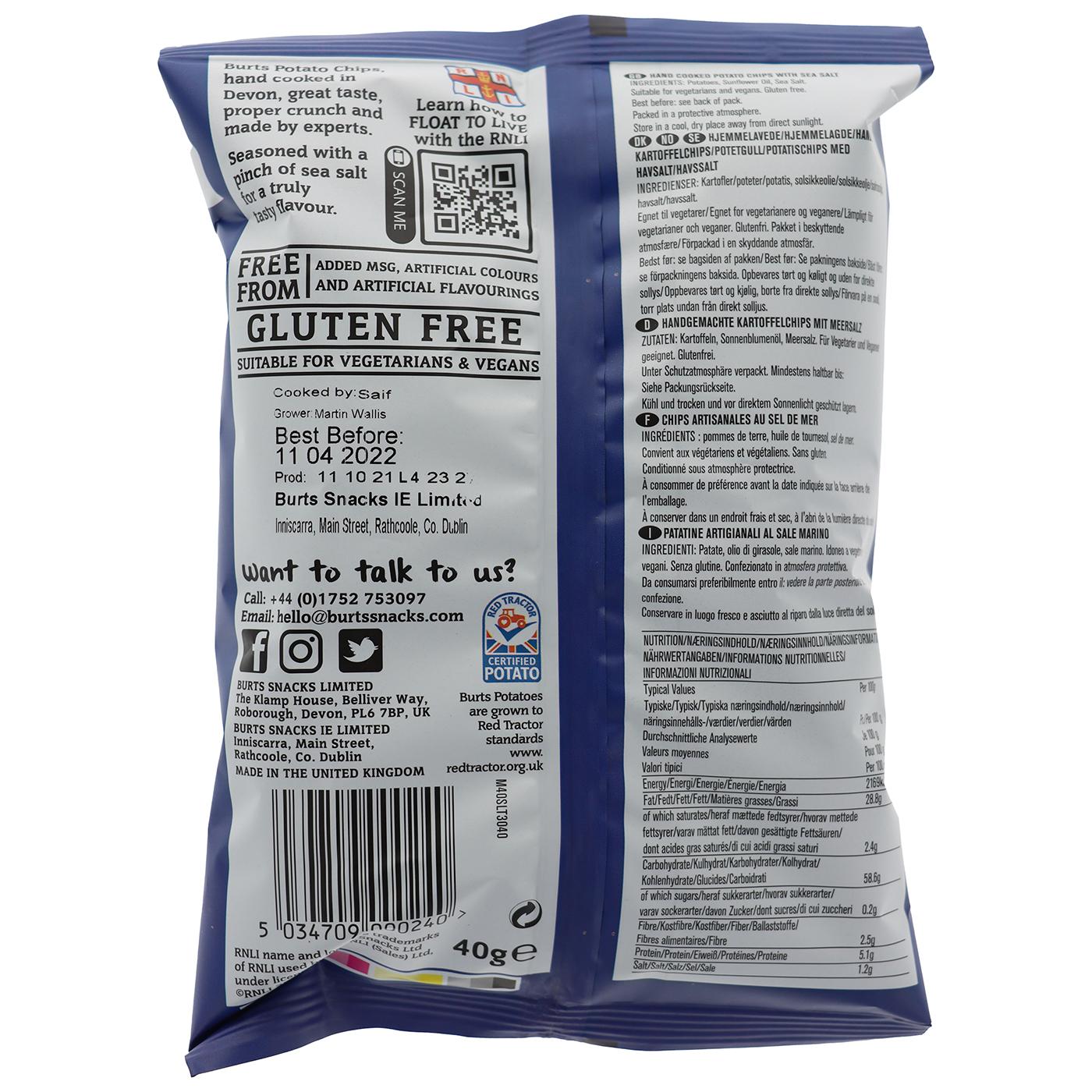 Burts, Sea Salt
