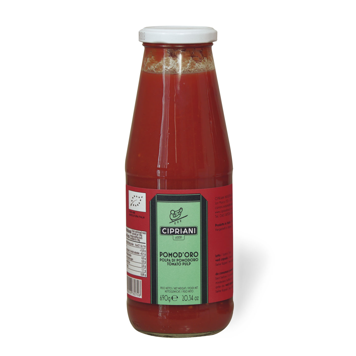 Cipriani, Polpa Pomod' Oro BIO