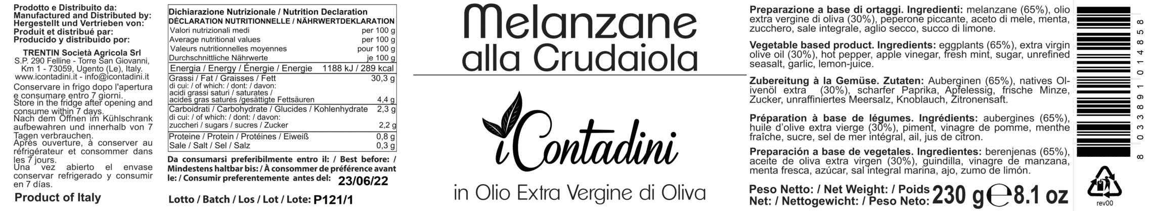 I Contadini, Carciofi con Gambo alla crudaiola in olio EVO