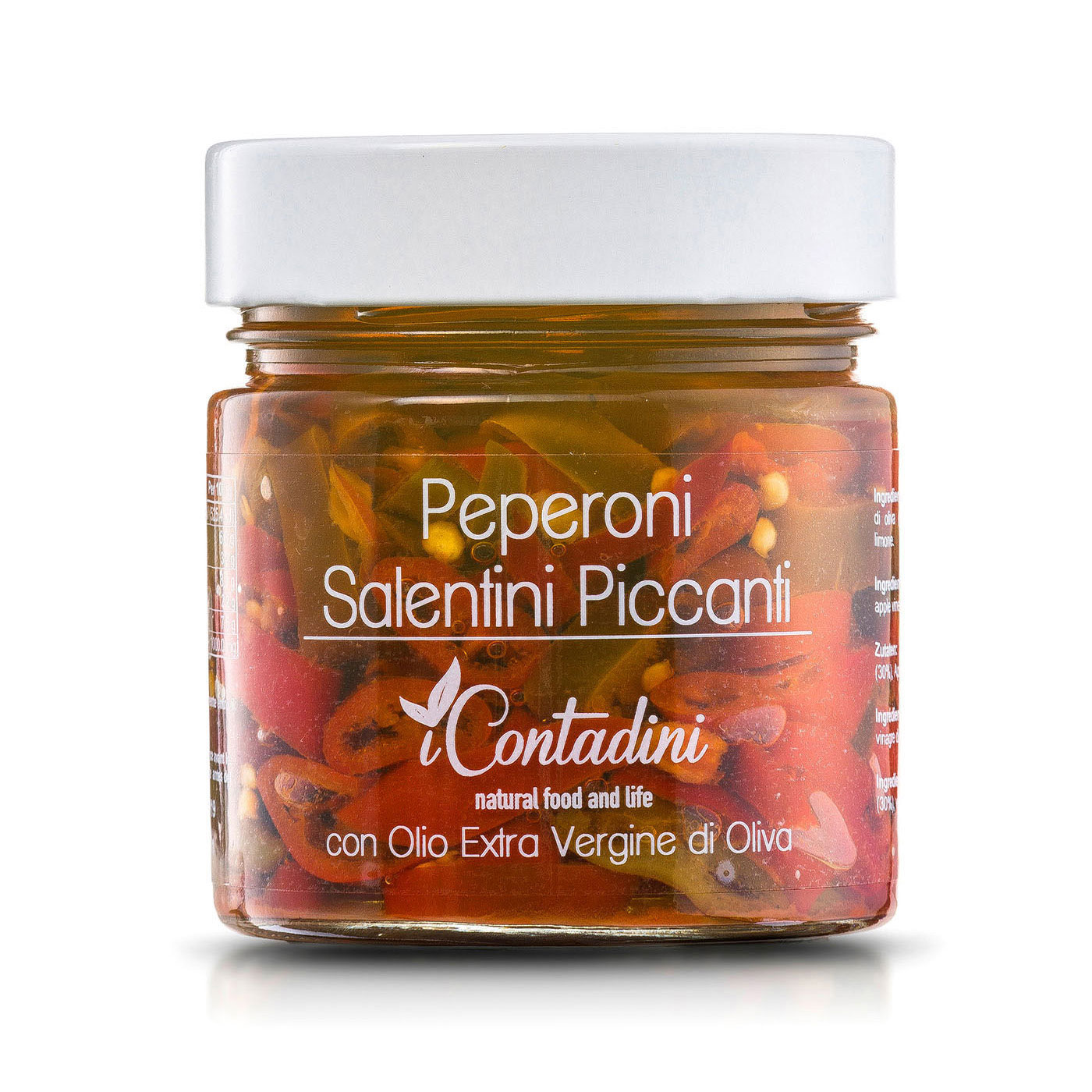 I Contadini, Peperoni Salentini piccanti in olio EVO a rondelle
