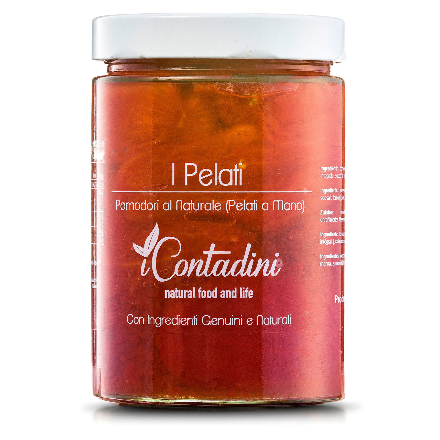 I Contadini, "I Pelati " pomodori lunghi al naturale