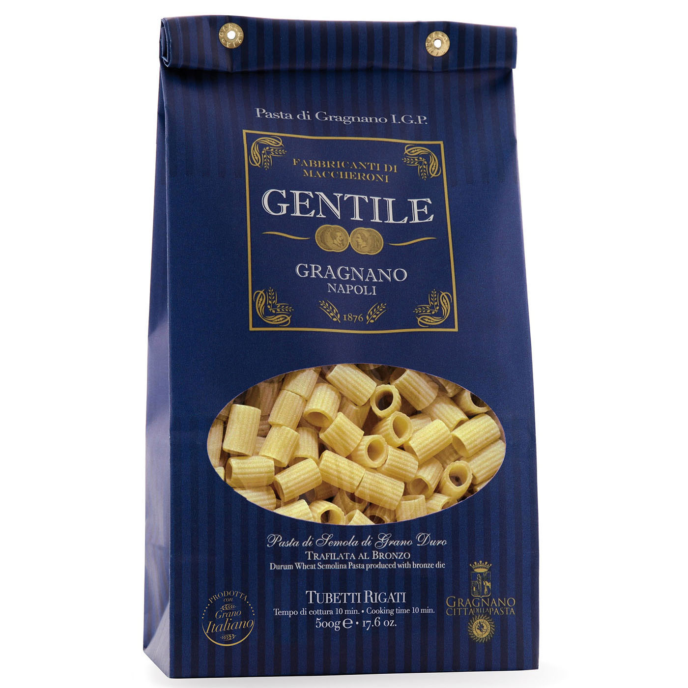 Gentile, Tubetti Rigati, Pasta di Gragnano IGP