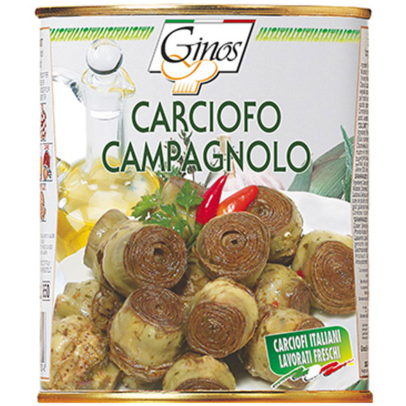 Ginos, Carciofi Italiani Campagnolo dal fresco in olio girasole