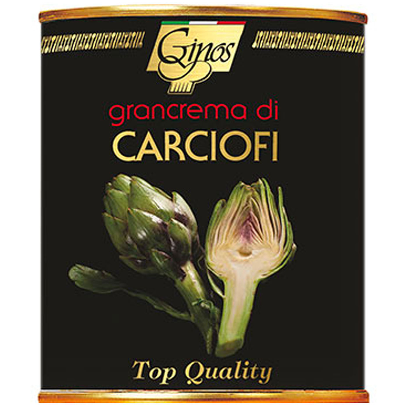 Ginos, Gran Crema Carciofi dal fresco, etichetta nera