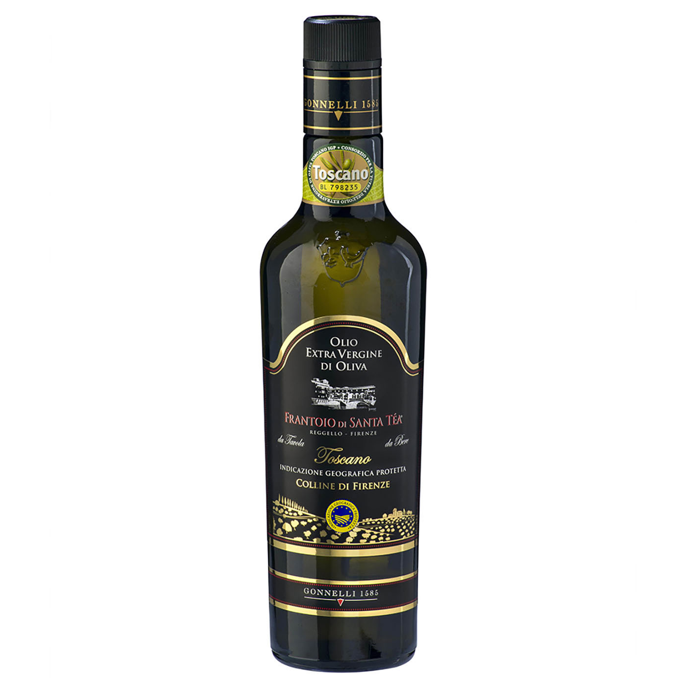 Gonnelli 1585 , Santa Tea, Colline di Firenze IGP, Olio extra vergine d'Oliva delicato