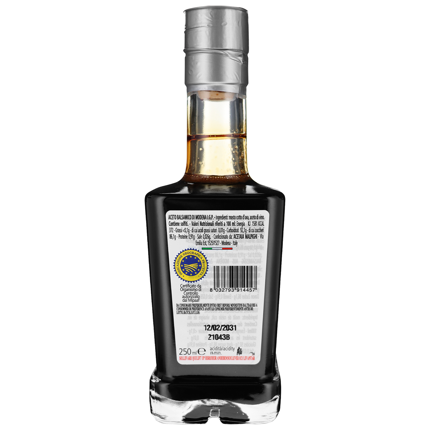 Acetaia Malpighi, Aceto Balsamico di Modena IGP Premium Platino