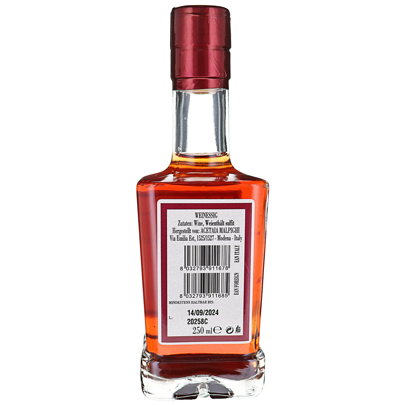 Acetaia Malpighi, Aceto di Vino Rosso im Barrique gereift